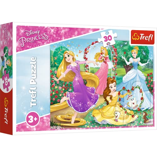 Trefl 916 18267 Eine Prinzessin sein, Disney Princess EA 30 Teile, für Kinder ab 3 Jahren 30pcs, Multicoloured von Trefl