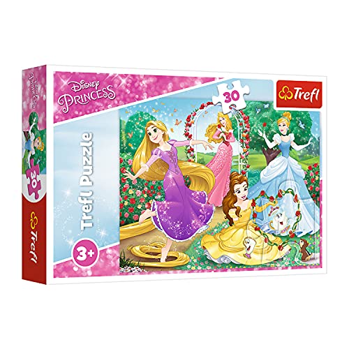 Trefl 916 18267 Eine Prinzessin sein, Disney Princess EA 30 Teile, für Kinder ab 3 Jahren 30pcs, Multicoloured von Trefl