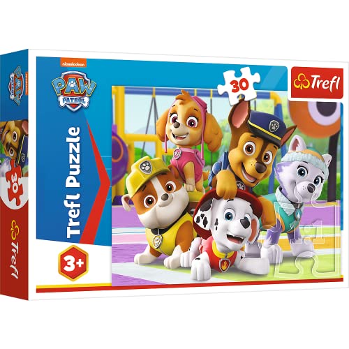 Trefl 18286 Paw Patrol Zeit 30 Teile Puzzle hochwertigem Druck für Kinder ab 5 Jahren, Mehrfarbig, Immer Pünktlich von Trefl