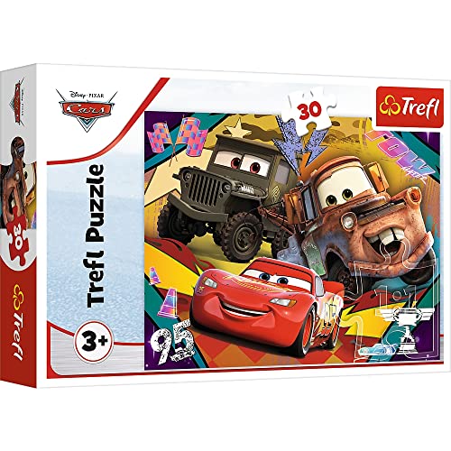 Tréfl - Cars, Voitures en Excès de Vitesse - Puzzle 30 Elements - Puzzle Coloré avec Personnages Disney Cars 3, Divertissement créatif, Amusant pour les enfants à partir de 3 ans Tréfl - Cars, Voitures en Excès de Vitesse - Puzzle 30 Elements - Puzzle Coloré avec Personnages Disney Cars 3, Divertissement créatif, Amusant pour les enfants à partir de 3 ans von Trefl