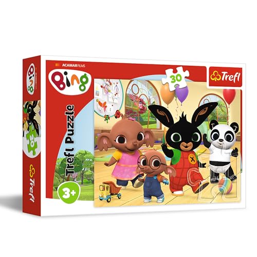Trefl 18304, lustig mit Bing 30 Elemente-Buntes Puzzle mit Helden der Fernsehserie, Kreative Unterhaltung, Spiel für Kinder ab 3 Jahren, Mehrfarbig Trefl 18304, lustig mit Bing 30 Elemente-Buntes Puzzle mit Helden der Fernsehserie, Kreative Unterhaltung, Spiel für Kinder ab 3 Jahren, Mehrfarbig von Trefl