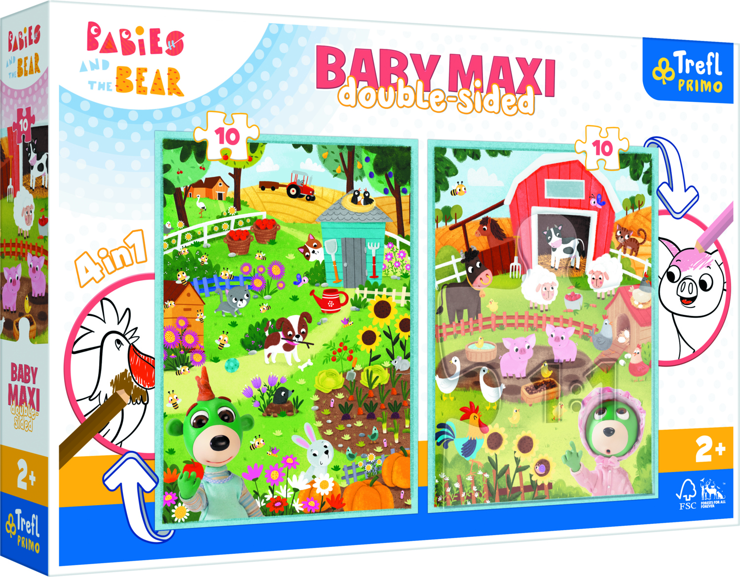 Trefl 2 Puzzles - Baby Maxi Puzzle - Animal Babies 10 Teile Puzzle Trefl-43000 Trefl 2 Puzzles - Baby Maxi Puzzle - Animal Babies 10 Teile Puzzle Trefl-43000 von Trefl