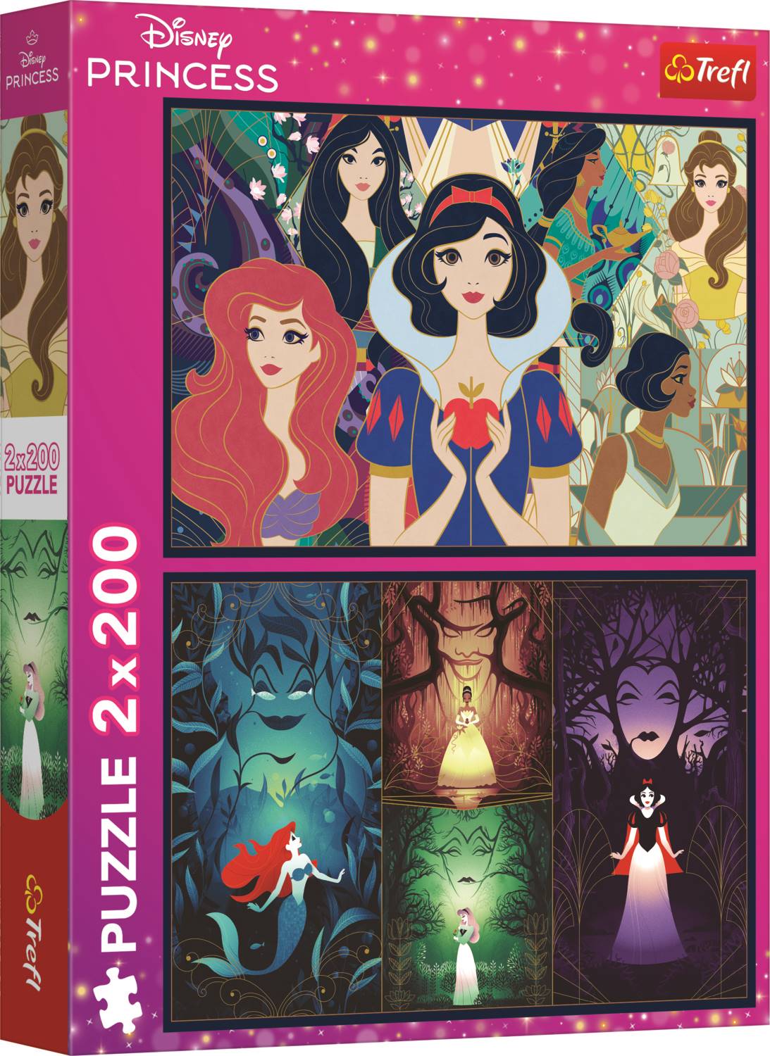 Trefl 2 Puzzles - Bezaubernde Prinzessinnen - Disney Princess 200 Teile Puzzle Trefl-13317 von Trefl