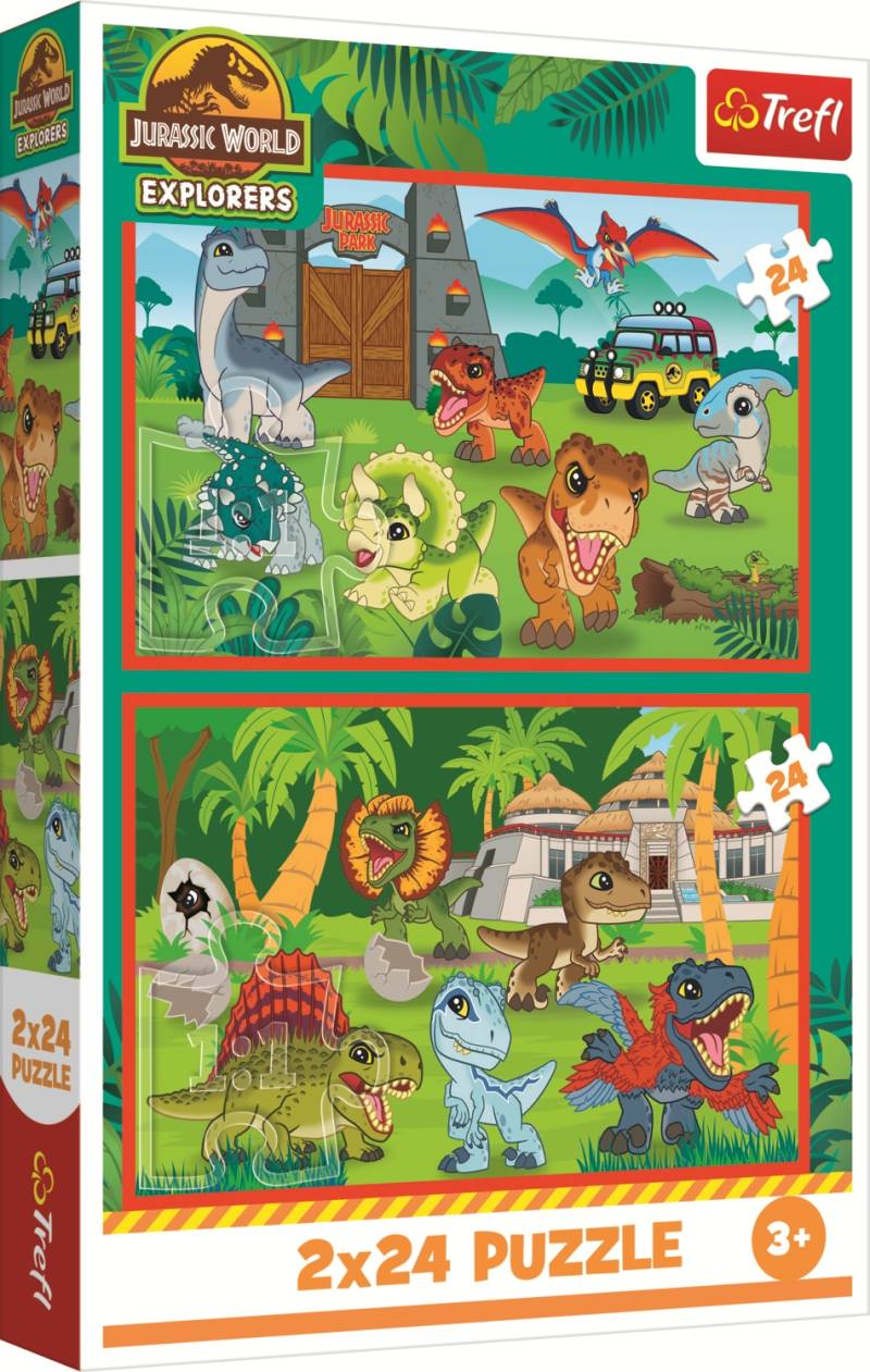 Trefl 2 Puzzles - Kleine Dinosaurier 24 Teile Puzzle Trefl-34437 Trefl 2 Puzzles - Kleine Dinosaurier 24 Teile Puzzle Trefl-34437 von Trefl