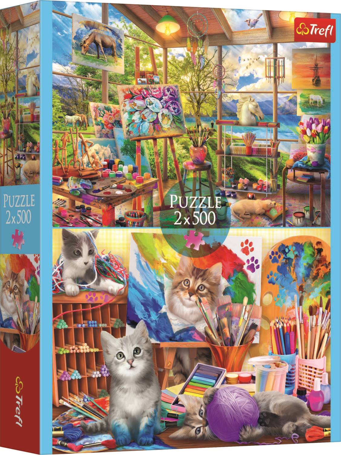 Trefl 2 Puzzles - The Art of Painting 500 Teile Puzzle Trefl-37530 Trefl 2 Puzzles - The Art of Painting 500 Teile Puzzle Trefl-37530 von Trefl