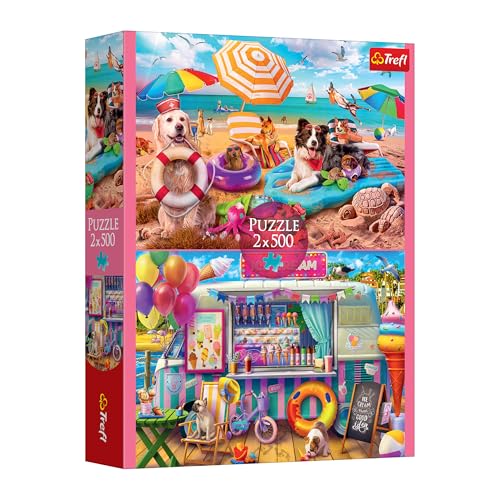 Trefl – 2-in-1-Puzzle: Urlaubszeit – 2 x 500 Teile – Set mit Zwei Puzzles, zum Selbermachen, kreative Unterhaltung, für Erwachsene und Kinder ab 10 Jahre Trefl – 2-in-1-Puzzle: Urlaubszeit – 2 x 500 Teile – Set mit Zwei Puzzles, zum Selbermachen, kreative Unterhaltung, für Erwachsene und Kinder ab 10 Jahre von Trefl