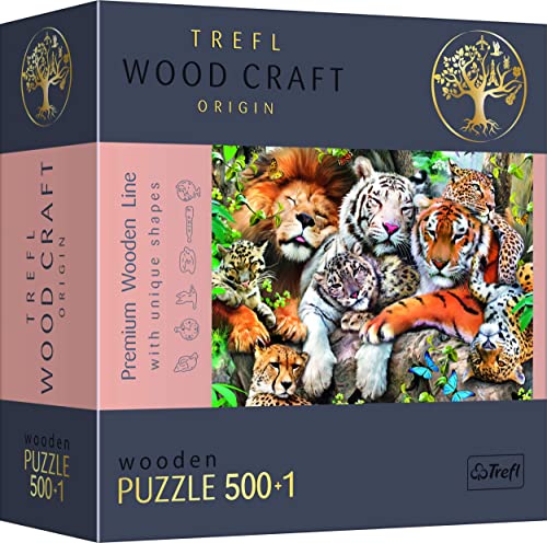 Wildkatzen im Dschungel (Holzpuzzle) von Trefl