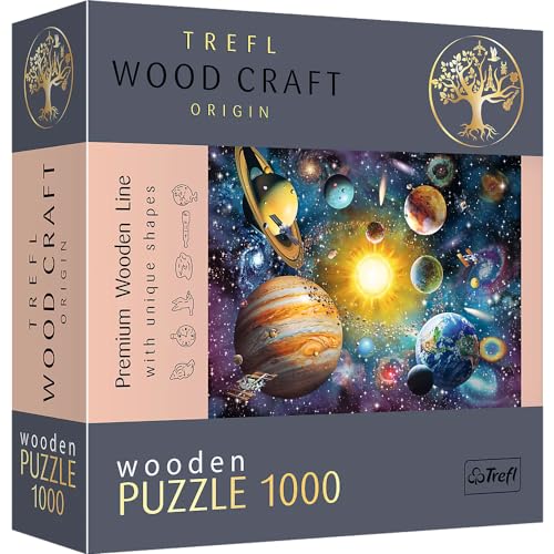 Holz Puzzle 1000 Reise durch das Sonnensystem von Trefl