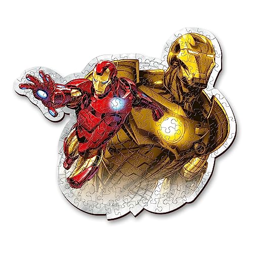 Trefl – Konturenpuzzle aus Holz: Marvel Avengers, Mutiger Iron Man – 160 Stücke, Wood Craft, Unregelmäßige Formen, 10 Figuren, Premium Modern Puzzlespiel, für Erwachsene und Kinder ab 9 Jahren Trefl – Konturenpuzzle aus Holz: Marvel Avengers, Mutiger Iron Man – 160 Stücke, Wood Craft, Unregelmäßige Formen, 10 Figuren, Premium Modern Puzzlespiel, für Erwachsene und Kinder ab 9 Jahren von Trefl