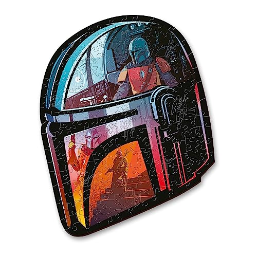 Trefl 20186 Woodcraft Star Wars The Mandalorian Konturenpuzzle aus Holz, Mehrfarbig von Trefl