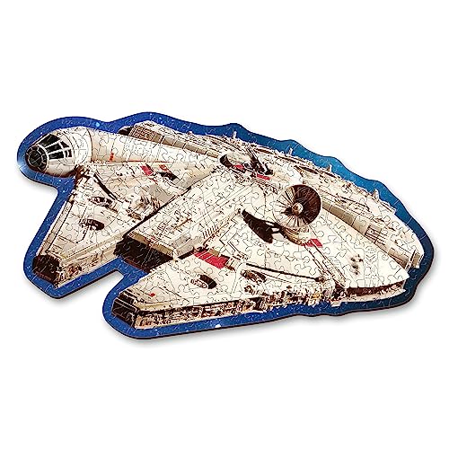 Trefl – Konturenpuzzle aus Holz: Star Wars, Millennium Falke – 160 Stücke, Wood Craft, Unregelmäßige Formen, 10 Figuren, Premium Modern Puzzlespiel, für Erwachsene und Kinder ab 9 Jahren Trefl – Konturenpuzzle aus Holz: Star Wars, Millennium Falke – 160 Stücke, Wood Craft, Unregelmäßige Formen, 10 Figuren, Premium Modern Puzzlespiel, für Erwachsene und Kinder ab 9 Jahren von Trefl