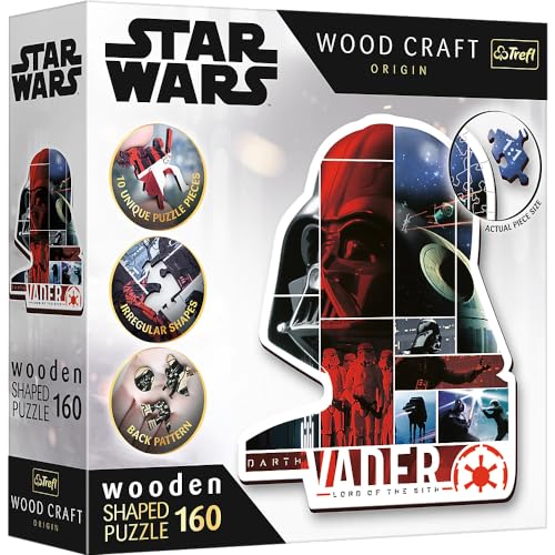 Trefl 20190 Woodcraft Star Wars Konturenpuzzle aus Holz, Mehrfarbig, M von Trefl