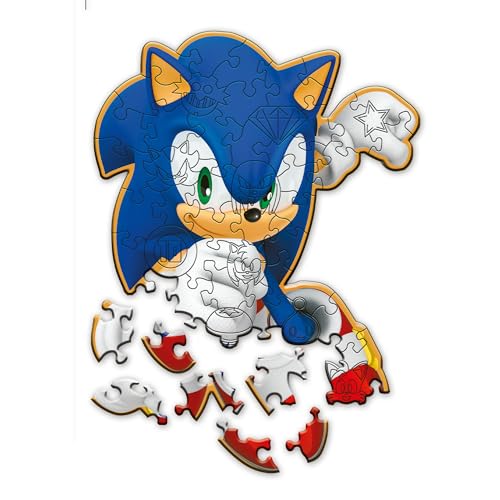 Trefl – Konturenpuzzle aus Holz: Sonic The Hedgehog, Schlauer Sonic – 50 Elemente, Wood Craft Junior, Unregelmäßige Formen, 10 Figuren, Modernes Puzzlespiel, Spiel für Kinder ab 5 Jahren Trefl – Konturenpuzzle aus Holz: Sonic The Hedgehog, Schlauer Sonic – 50 Elemente, Wood Craft Junior, Unregelmäßige Formen, 10 Figuren, Modernes Puzzlespiel, Spiel für Kinder ab 5 Jahren von Trefl