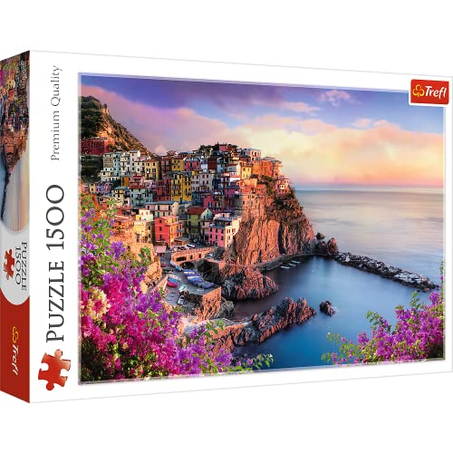 Trefl 26137 Puzzle, Ansicht von Manarola, 1500 Teile, für Kinder ab 12 Jahren, Farbig von Trefl