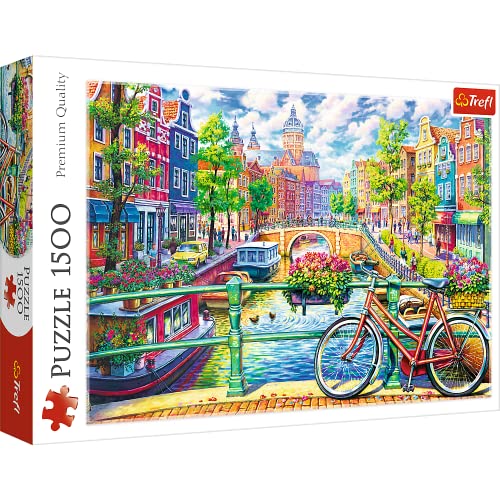Trefl TR26149 Ein Kanal in Amsterdam 1500 Teile, Niederlande, Premium Quality, für Erwachsene und Kinder ab 12 Jahren Puzzle, Farbig Trefl TR26149 Ein Kanal in Amsterdam 1500 Teile, Niederlande, Premium Quality, für Erwachsene und Kinder ab 12 Jahren Puzzle, Farbig von Trefl