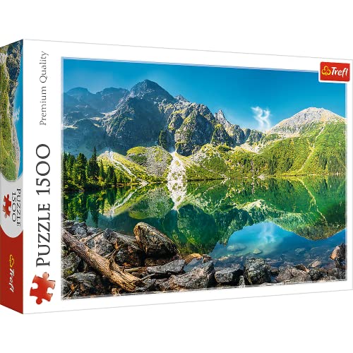 Trefl, Puzzle, Das Meerauge, Tatra, Polen, 1500 Teile, Premium Quality, für Erwachsene und Kinder ab 12 Jahren von Trefl
