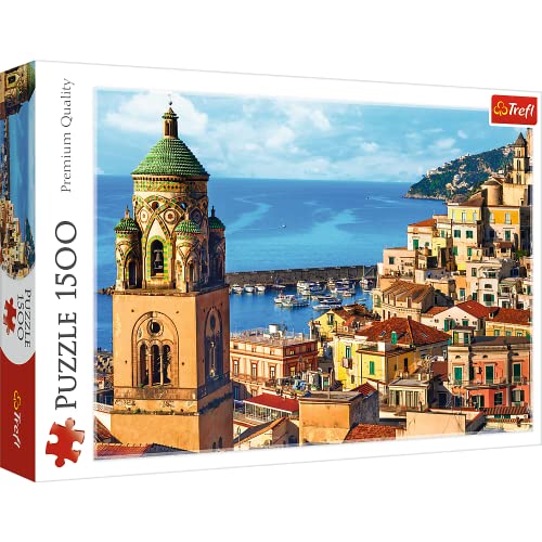 Trefl 26201 1500 Elemente-Reise, Urlaubslandschaft, DIY, Kreative Unterhaltung, Spaß, Klassische Puzzles für Erwachsene und Kinder ab 12 Jahren, Amalfi, Italien von Trefl