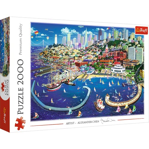 Trefl, Puzzle, San Francisco Bay, 2000 Teile, USA, Premium Quality, für Kinder ab 15 Jahren von Trefl