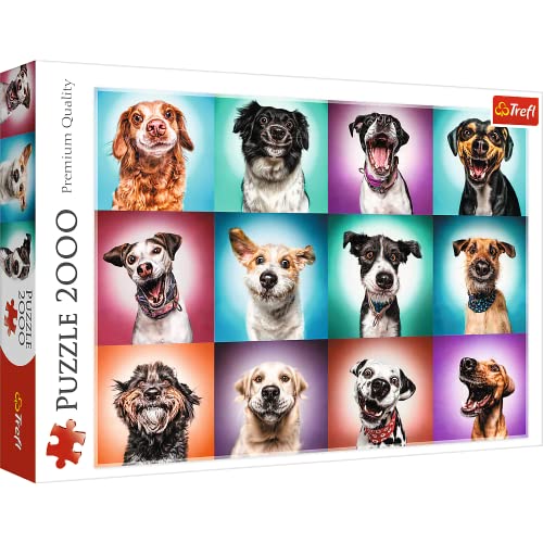 Trefl TR27119 Lustige Hundeportraits II 2000 Teile, Premium Quality, für Erwachsene und Kinder ab 12 Jahren Puzzle, Farbig von Trefl