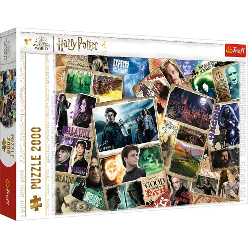 Trefl 27123 2000 Teile, Filmfiguren, DIY kreative Unterhaltung Spaß Klassische Puzzles für Erwachsene und Kinder ab 12 Jahren, Harry Potter Helden von Trefl