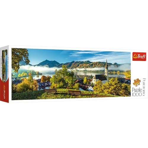 Trefl 916 29035 EA 1000 Teile, Panorama, Premium Quality, für Erwachsene und Kinder ab 12 Jahren 1000pcs Schliersee Lake, coloured von Trefl