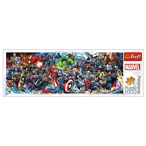 Trefl 29047 Puzzle, Tritt dem Marvel-Universum bei, 1000 Teile, Panorama, Disney Marvel, für Kinder ab 12 Jahren, Avengers Trefl 29047 Puzzle, Tritt dem Marvel-Universum bei, 1000 Teile, Panorama, Disney Marvel, für Kinder ab 12 Jahren, Avengers von Trefl