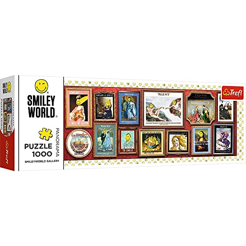 Trefl 29053 Panorama 1000 Teile Lächelndes Kunstwerk, Collage, heiteres Puzzle, DIYPuzzle, Kreative Unterhaltung, Spaß, für Erwachsene und Kinder ab 12 Jahren, Galerie Smiley World Trefl 29053 Panorama 1000 Teile Lächelndes Kunstwerk, Collage, heiteres Puzzle, DIYPuzzle, Kreative Unterhaltung, Spaß, für Erwachsene und Kinder ab 12 Jahren, Galerie Smiley World von Trefl