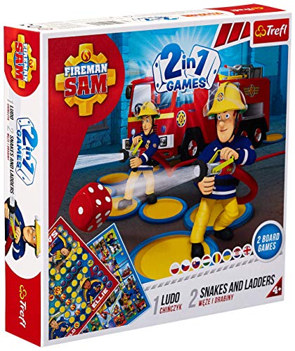 Trefl 2in1 Chinesisch/Schläuche & Leitern Feuerwehrmann Sam für Kinder ab 4 Jahren von Trefl
