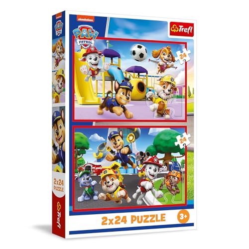 Trefl – 2in1 Puzzle: PAW Patrol, Hundespaß-Tag - 2 x 24 Teile, Set aus Zwei Puzzles für Kinder ab 3 Jahren Trefl – 2in1 Puzzle: PAW Patrol, Hundespaß-Tag - 2 x 24 Teile, Set aus Zwei Puzzles für Kinder ab 3 Jahren von Trefl