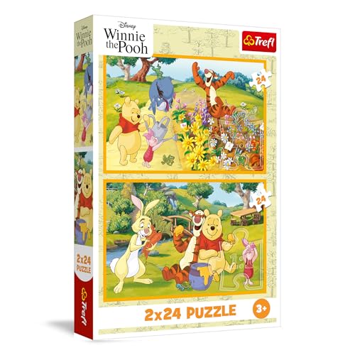Trefl – 2in1 Puzzle: Winnie The Pooh, EIN Tag im Garten - 2 x 24 Teile, Set aus Zwei Puzzles für Kinder ab 3 Jahren Trefl – 2in1 Puzzle: Winnie The Pooh, EIN Tag im Garten - 2 x 24 Teile, Set aus Zwei Puzzles für Kinder ab 3 Jahren von Trefl