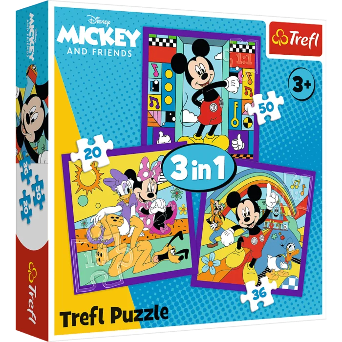 Trefl 3 Puzzles - Micky und Seine Fröhliche Crew 20 Teile Puzzle Trefl-34894 Trefl 3 Puzzles - Micky und Seine Fröhliche Crew 20 Teile Puzzle Trefl-34894 von Trefl