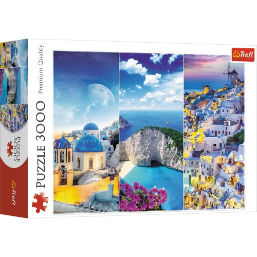 Trefl, Puzzle, Griechischer Urlaub, 3000 Teile, Premium Quality, für Erwachsene und Kinder ab 15 Jahren von Trefl