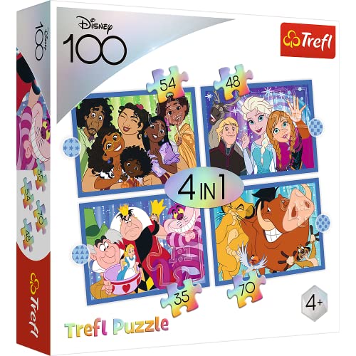 4 in 1 Puzzle 100 Jahre Disney/Disneys lustige Welt 4 in 1 Puzzle 100 Jahre Disney/Disneys lustige Welt von Trefl