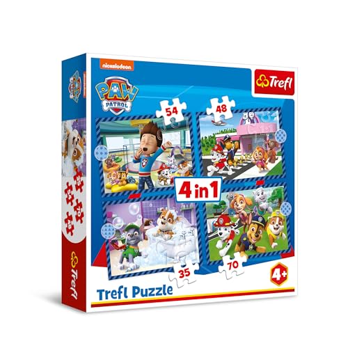 4 in 1 Puzzle - PAW Patrol von Trefl