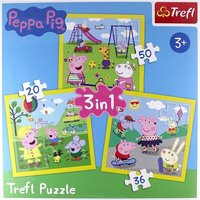 Trefl 34849 - Peppa Pig, Puzzle 3 in 1, 20/36/50 Teile von Trefl S.A.