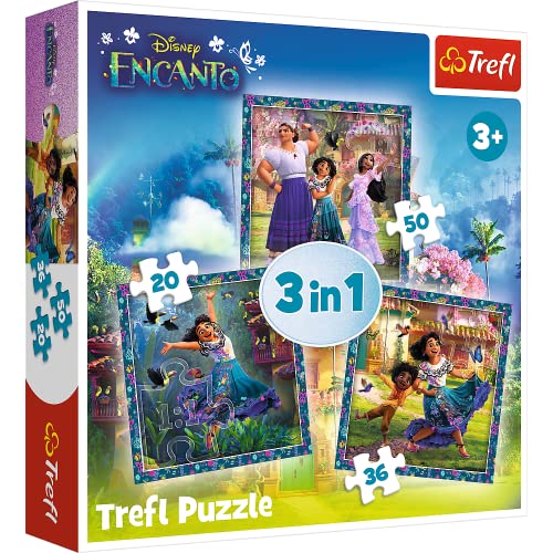 Trefl 34866 Encanto, 1, 20 bis 50 Elementen Puzzles mit den Helden des DisneyMärchens Unser magischer Kinder ab 3 Jahren von Trefl