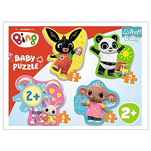 Trefl, Puzzle, Bing und Freunde, von 3 bis 6 Teilen, 4 Sets, Baby Classic, für Kinder ab 2 Jahren, 36085 von Trefl