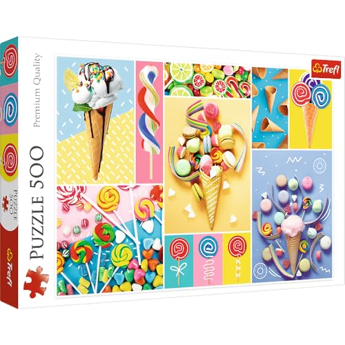Trefl 37335 Lieblingssüßigkeiten Teile, Premium Quality, für Erwachsene und Kinder ab 10 Jahren Puzzle, Mehrfarbig, 500 Pièces von Trefl