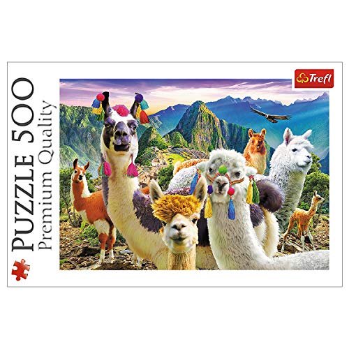 Trefl, Puzzle, Lamas im Gebirge, 500 Teile, Premium Quality, für Erwachsene und Kinder ab 10 Jahren von Trefl
