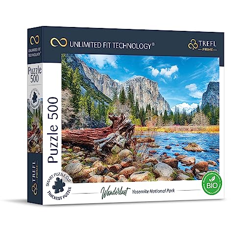 Trefl Prime - Puzzle UFT Wanderlust: Yosemite National Park - 500 Teile - Dickster Karton, Nationalpark, USA, Kalifornien, Kreative Unterhaltung für Erwachsene und Kinder ab 10 Jahren von Trefl