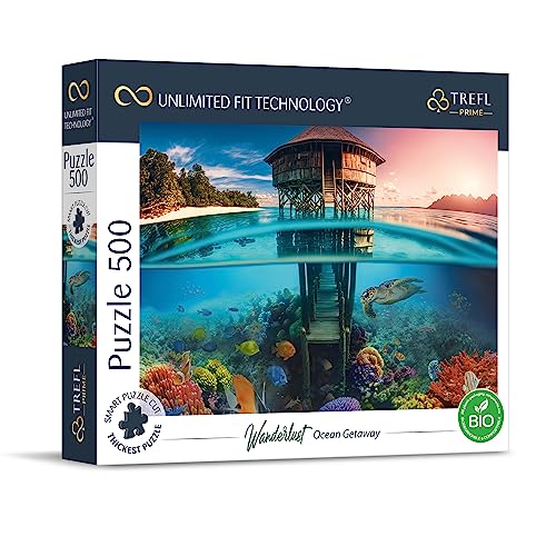 Trefl Prime - Puzzle UFT Wanderlust: Ocean Gateway - 500 Teile - Dickster Karton, modernes Puzzle mit Unterwasserwelt, Kreative Unterhaltung für Erwachsene und Kinder ab 10 Jahren von Trefl