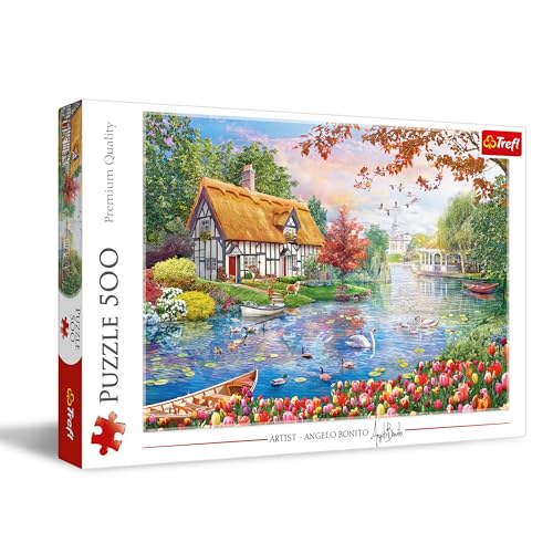 Trefl - Ruhiger Hafen - Puzzle 500 Elemente - DIY-Spiel, Kreative Unterhaltung, Spaß, Klassisches Puzzle für Erwachsene und Kinder ab 10 Jahren Trefl - Ruhiger Hafen - Puzzle 500 Elemente - DIY-Spiel, Kreative Unterhaltung, Spaß, Klassisches Puzzle für Erwachsene und Kinder ab 10 Jahren von Trefl