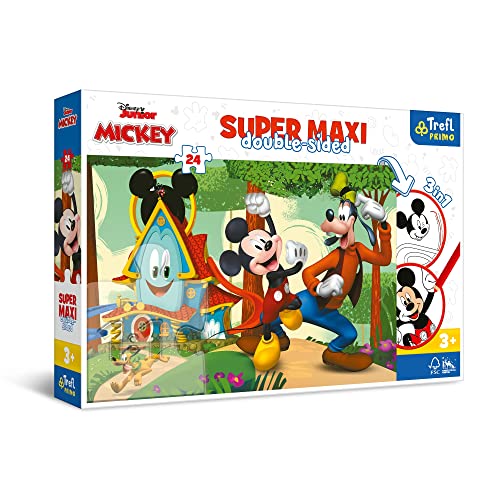 Trefl-3in1 24 Grandi, Libro, Gioco con Elementi da Colorare, Colorati con Personaggi Disney, per Bambini dai 3 Anni Puzzle, Colore Cars, Casa Allegra e Amici, 41012 Trefl-3in1 24 Grandi, Libro, Gioco con Elementi da Colorare, Colorati con Personaggi Disney, per Bambini dai 3 Anni Puzzle, Colore Cars, Casa Allegra e Amici, 41012 von Trefl