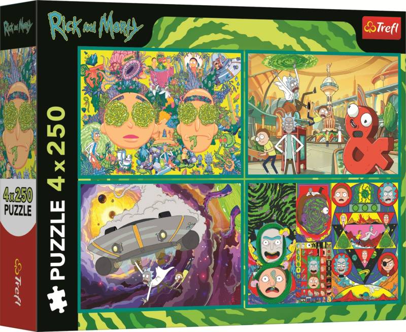 Trefl 4 Puzzles - Die verdrehte Welt von Rick and Morty 250 Teile Puzzle Trefl-13338 Trefl 4 Puzzles - Die verdrehte Welt von Rick and Morty 250 Teile Puzzle Trefl-13338 von Trefl