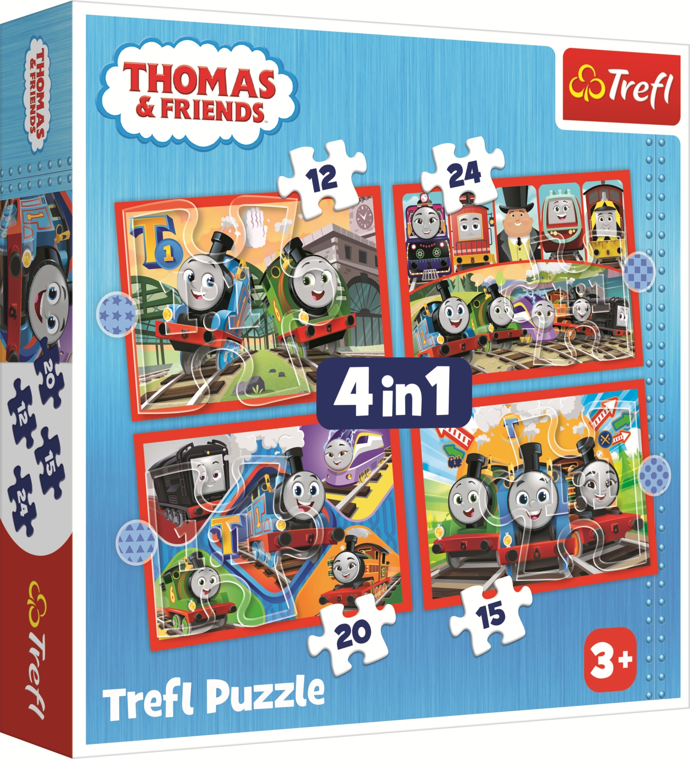Trefl 4 Puzzles - Erstaunlicher Thomas 12 Teile Puzzle Trefl-34619 von Trefl