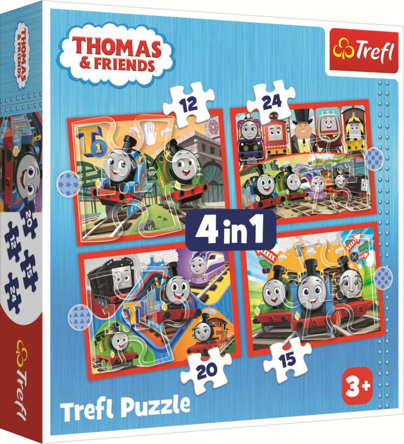 Trefl 4 Puzzles - Erstaunlicher Thomas 12 Teile Puzzle Trefl-34619 von Trefl