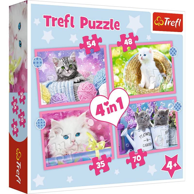 Trefl 4 Puzzles - Funny Cats 35 Teile Puzzle Trefl-34396 Trefl 4 Puzzles - Funny Cats 35 Teile Puzzle Trefl-34396 von Trefl