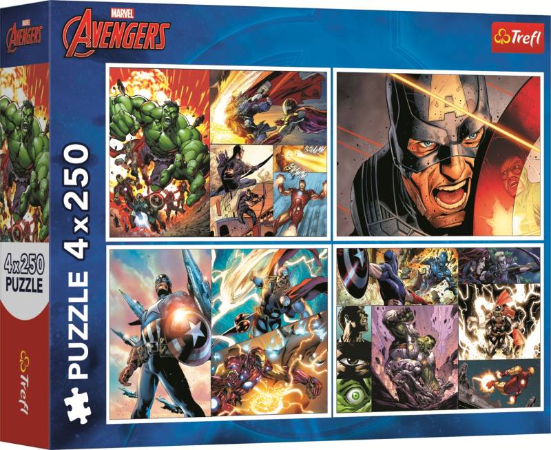 Trefl 4 Puzzles - Heroic Days 250 Teile Puzzle Trefl-13309 von Trefl