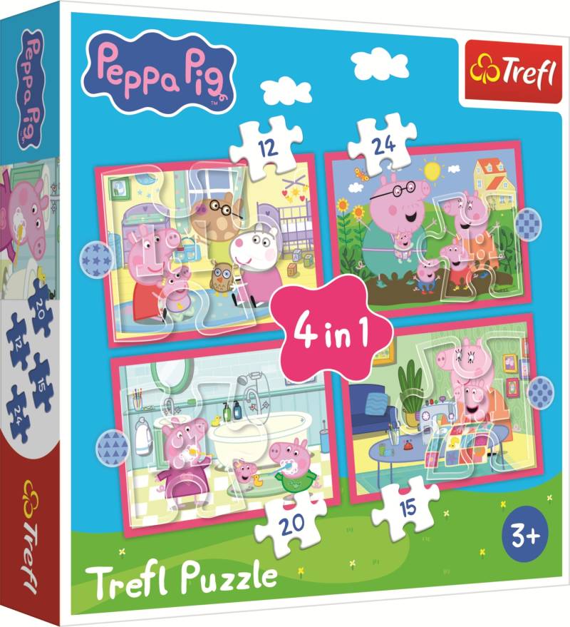 Trefl 4 Puzzles - Peppa Loves Adventures 12 Teile Puzzle Trefl-34672 Trefl 4 Puzzles - Peppa Loves Adventures 12 Teile Puzzle Trefl-34672 von Trefl