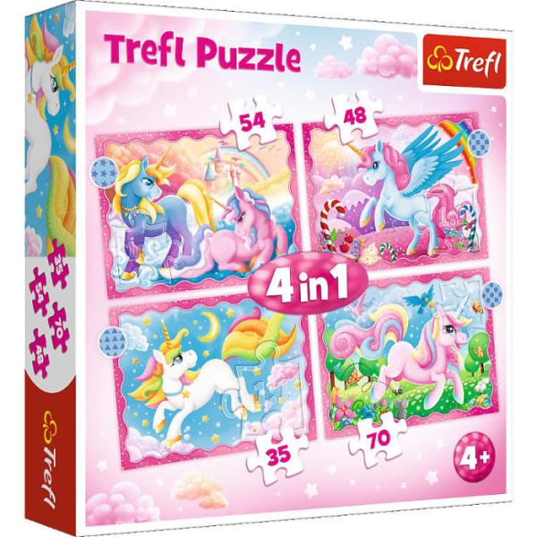 Trefl 4 Puzzles - Unicorns 35 Teile Puzzle Trefl-34389 Trefl 4 Puzzles - Unicorns 35 Teile Puzzle Trefl-34389 von Trefl